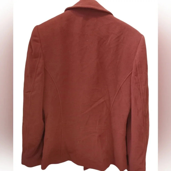 Tribal Wool Blend Burnt Orange Zip Up Shacket Size 4/Medium Wool/Cashmere Blend - Picture 2 of 8